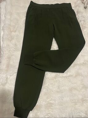 Joie Olive Green Elastic Waist Pants With Pockets - XS